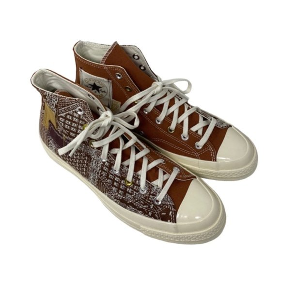 Converse Chuck 70 Hi Shoes Tawny Egret Women Size Casual Canvas Sneakers A05205C - Picture 3 of 9